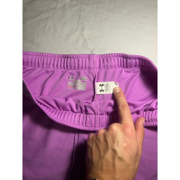 Under Armour Women’s Athletic Shorts – Size Large – Purple Performance - Picture 2 of 3